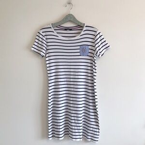 Tommy Hilfiger | Navy Stripe Cotton Preppy Dress